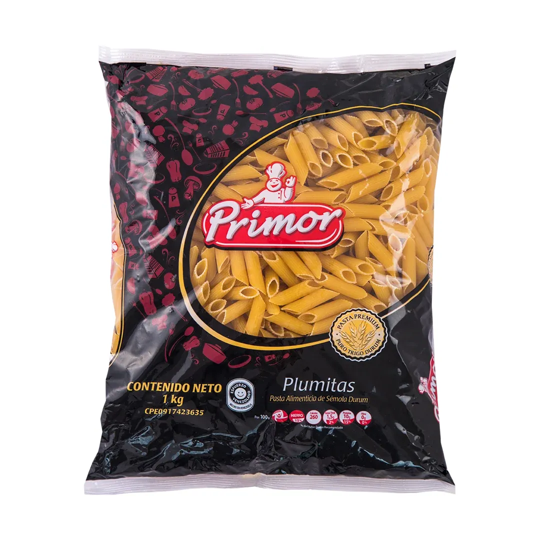 PRIMOR PASTA CORTA PLUMITAS 1KGx12UN