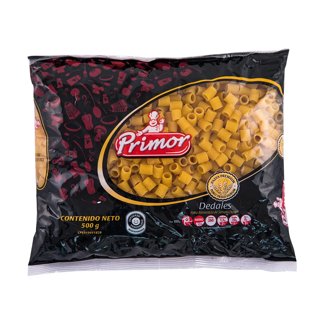 PRIMOR PASTA CORTA DEDALES 500Gx12UN