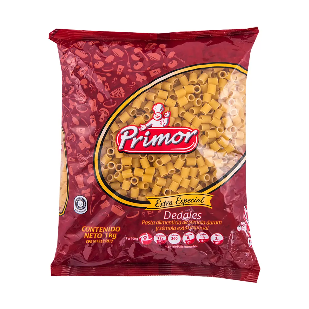 PRIMOR PASTA CORTA DEDALES EE 1KGx12UN