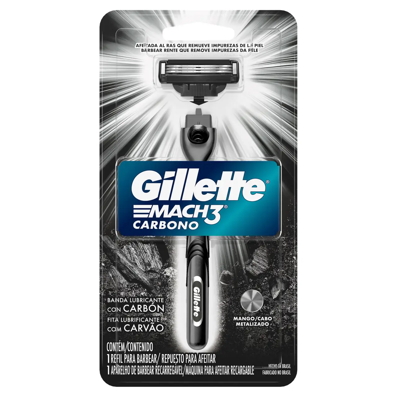 GILLETTE MACH3 SISTEMA CARBONO 37GX30UN