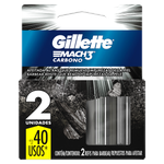 GILLETTE MACH3 CARBONO CARTUX2 16GX72UN