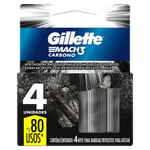 GILLETE MACH3 CARBONO CARTUX4 19 G x 72 Uds.