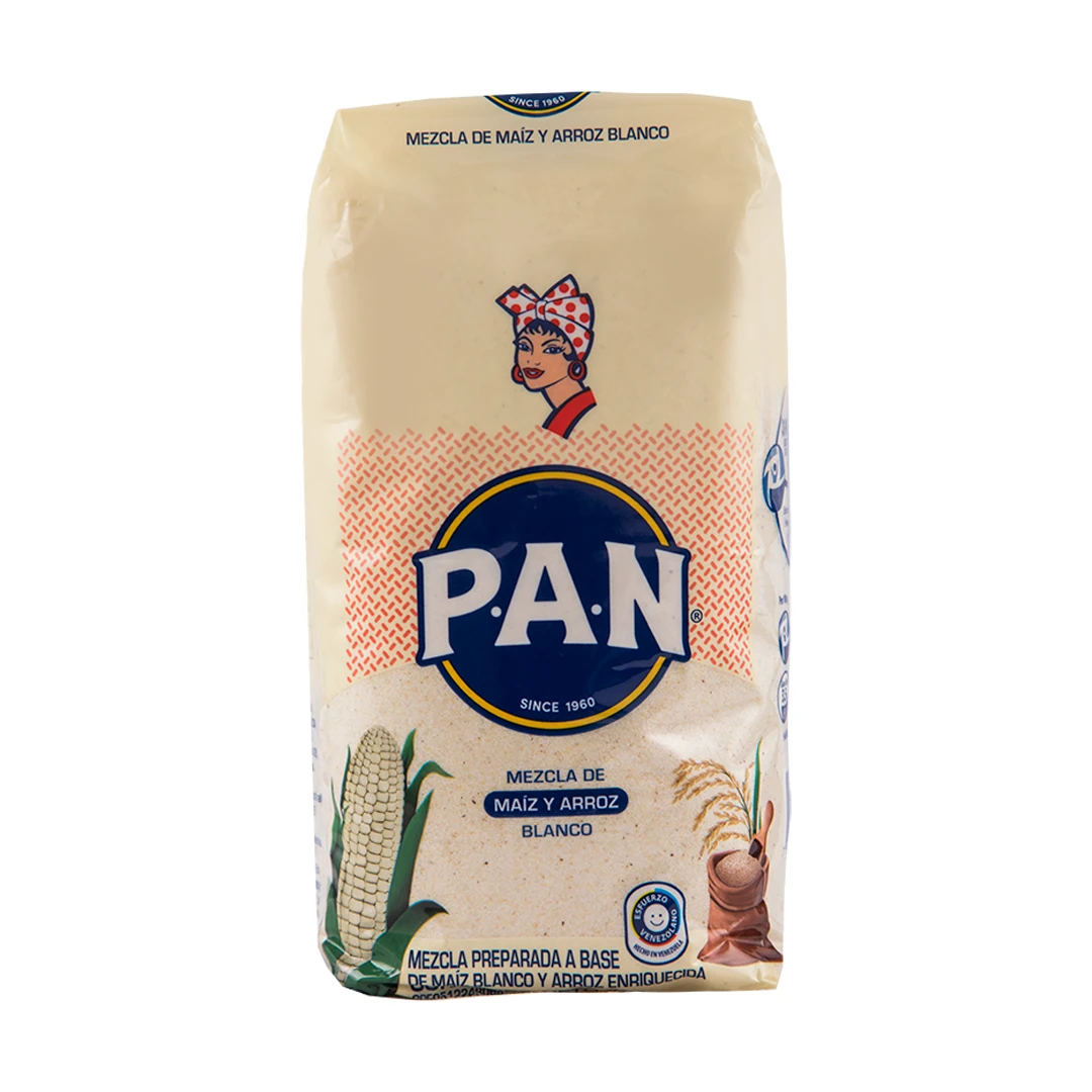 PAN MEZCLA MAIZ BLANCO Y ARROZ 1KGx20UN