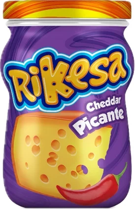 RIKESA QUESO CHEDDAR PICANTE 200Gx18UN