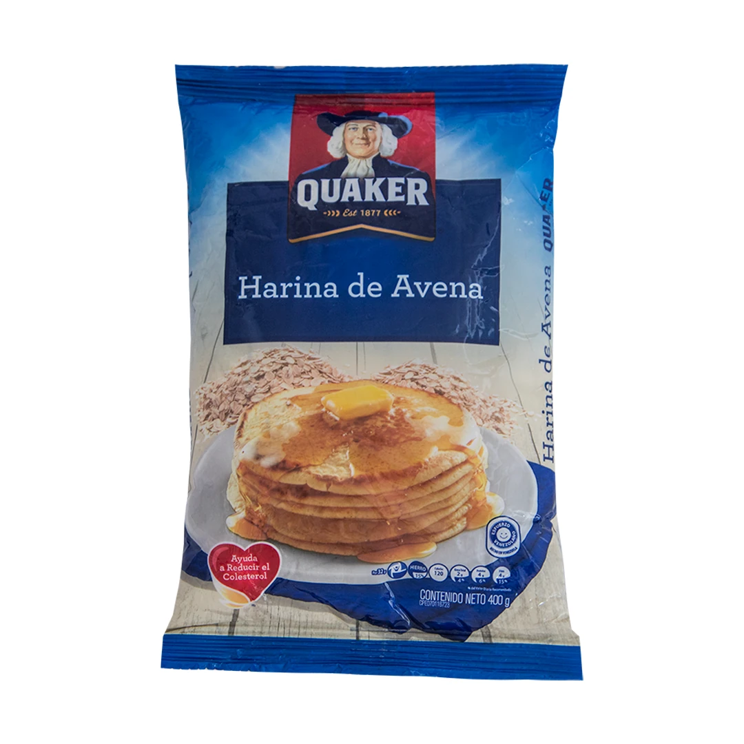 QUAKER HARINA DE AVENA BOLSA 400Gx16UN